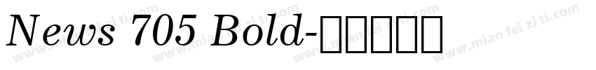 News 705 Bold字体转换